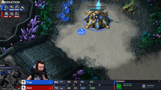Starcraft 2 ESL Finals: WILD CARD PROTOSS - Zest (vs GSL Champion Trap) смотреть онлайн