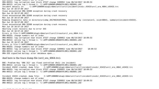 Databases: Recover from corrupted REDO files in oracle 12c when DB engine fails to start смотреть онлайн