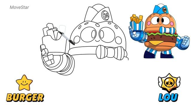 How To Draw Burger Lou ?? | Brawl Stars | New Skin | Jurassic Splash смотреть онлайн
