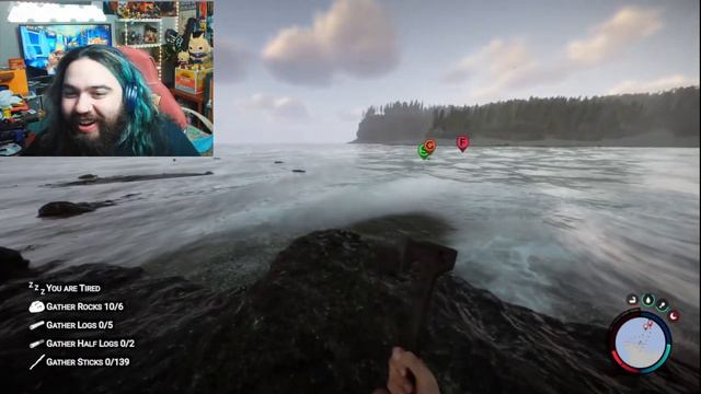 SWETZ AND KAJU VS. SHARK (Sons Of The Forest Funny Gameplay) Pt.1