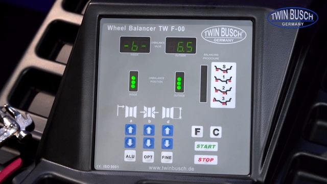 Calibration of the TW F-00 wheel balancer from TWIN BUSCH® смотреть онлайн