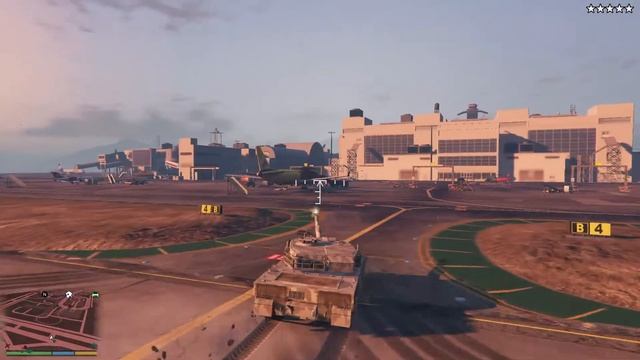 GTA5 탱크로 공항 박살내기 смотреть онлайн