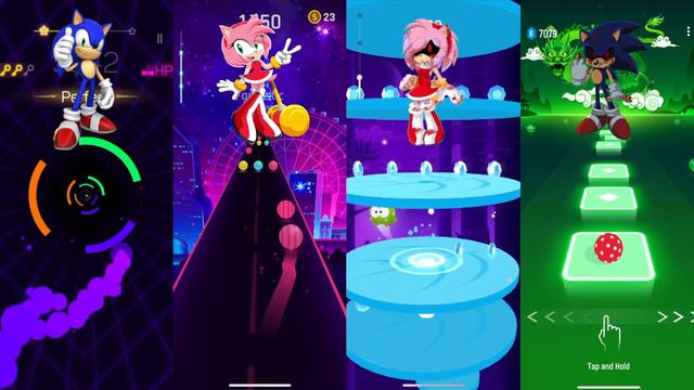 Sonic 2(Believer) X Amy Rose(SugarCrash Bemax) X Amy EXE(Bussin) X Sonic EXE(Badass)