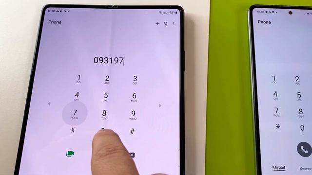 Fire Emoji Samsung Galaxy Z Fold Vs Samsung A73 Incoming Call & Outgoing Call