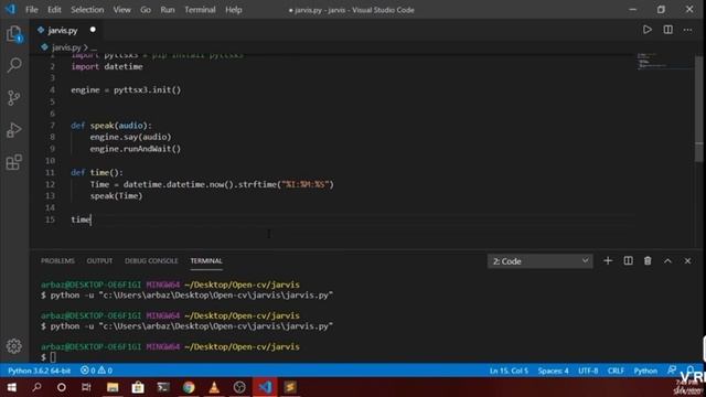 #3: Date + Time Function, Build Jarvis Using Python смотреть онлайн