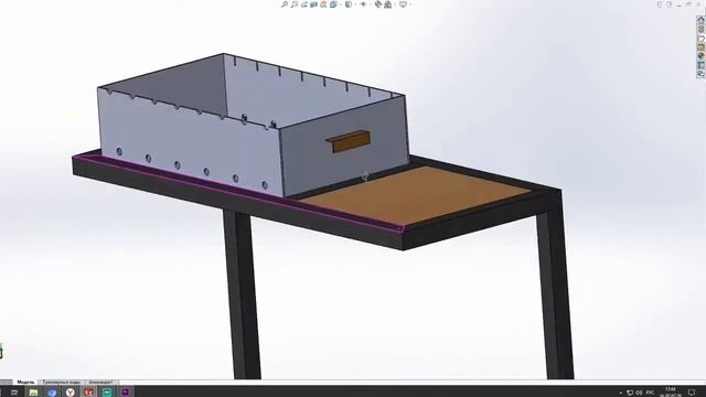Мангал лофт. Скачать чертеж смотреть онлайн