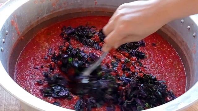 Рецепт от мамы очень вкусный аджика с базиликом смотреть онлайн