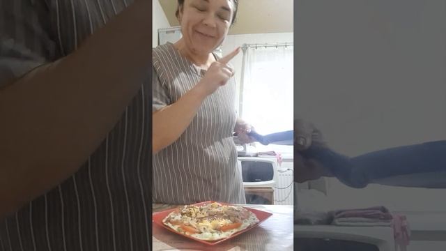 8.02. #ппзавтрак ГОТОВЛЮ  КАПУСТНУЮ ПИЦЦУ И КАШУ ИЗ ОВСЯНЫХ ОТРУБЕЙ #вкусно #мукбанг