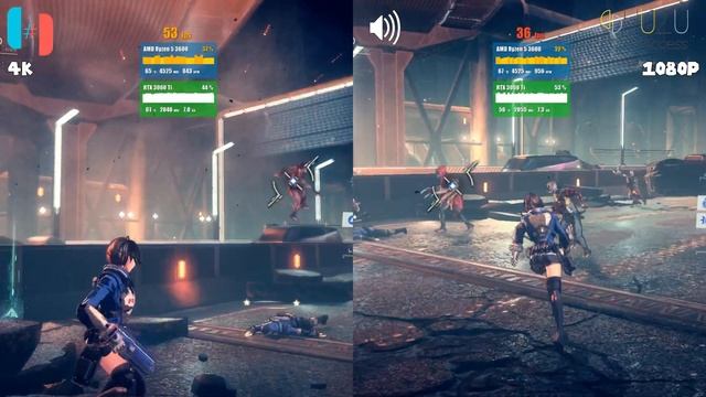 Ryujinx VS Yuzu EA 1739: Astral Chain [4K 60FPS] смотреть онлайн