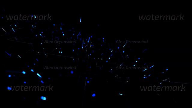abstract looped background as technological concept with many blue lines and nodes. Sci-fi bg of смотреть онлайн