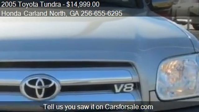 2005 Toyota Tundra SR5 - for sale in Cartersville, GA 30121 смотреть онлайн