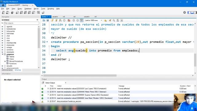 Curso de MySQL #54 II Procedimientos almacenados (parámetros de salida) смотреть онлайн