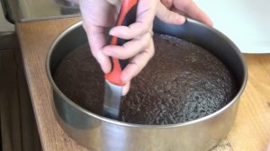 Шоколадный торт на кипятке - пышный домашний бисквит