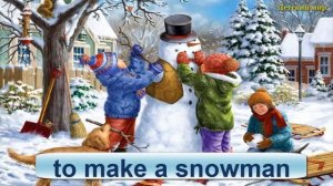 Winter vocabulary in English. Слова по теме "Зима" на английском языке.