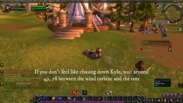 World of Warcraft - Mulgore Quest - Kyle's Gone Missing! смотреть онлайн