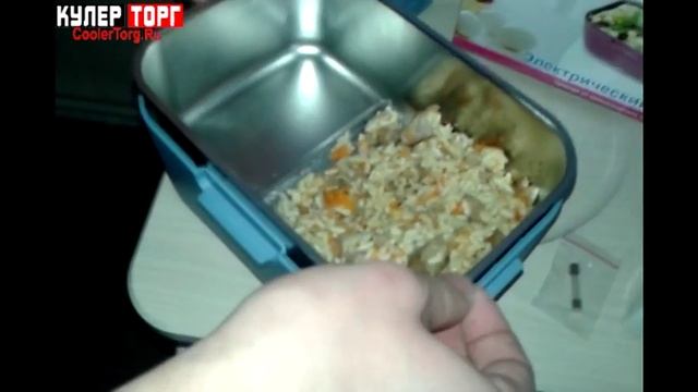 Обзор ЛанчБокс Aqua Work CFXB-C5. Ланч Бокс с подогревом от прикуривателя (12V) или от сети (220v) смотреть онлайн