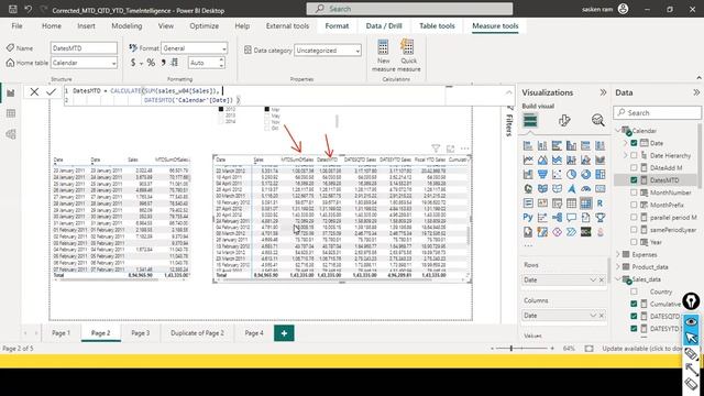 Time Intelligence Functions in DAX - TOTALMTD, TOTALQTD,TOTALYTD, SAMEPERIODLASTYEAR, PARALLEL PERI смотреть онлайн