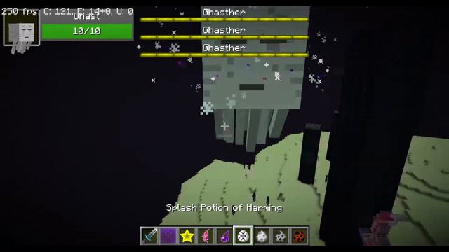 Minecraft Ghasther VS Ender Dragon (Engender Mod 1.11.2)