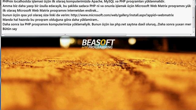BEASOFT - PHP DƏRSLƏRİ - 1 смотреть онлайн