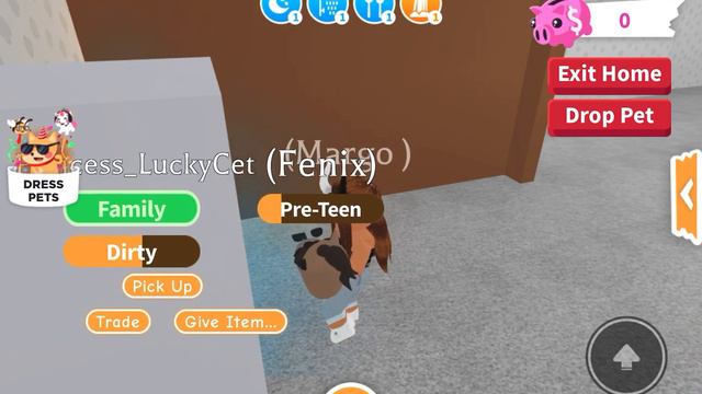 Сегодня я играю со своей подругой princess_luckycet в Adopt me смотреть онлайн