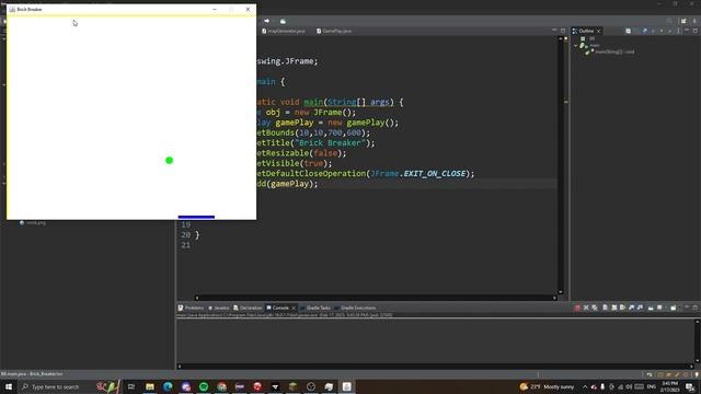 Unfinished Brick Breaker Java Game смотреть онлайн