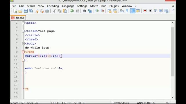 PHP Tutorials in Tamil 22 For Loop смотреть онлайн