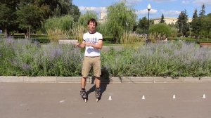 Крисс-кросс спиной | Школа роликов RollerLine Роллерлайн в Москве