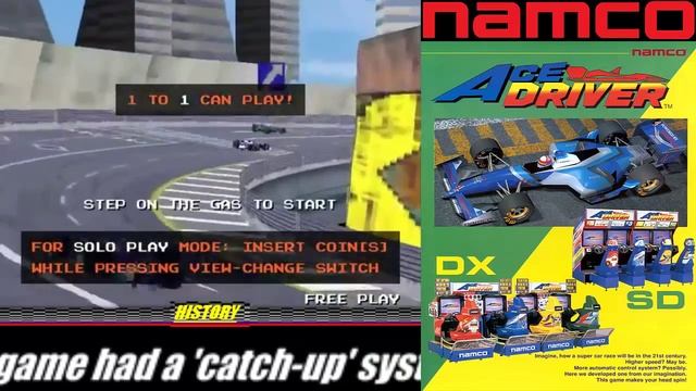 Arcade Racing History: Ace Driver Namco 1994 смотреть онлайн