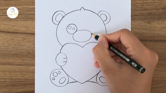 How to draw a cute teddy bear// How to draw teddy bear ?// Teddy bear drawing easy смотреть онлайн
