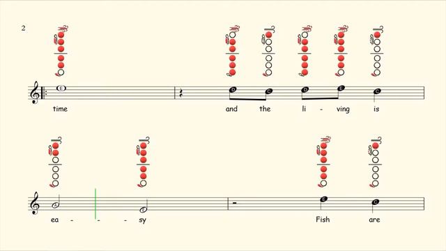How to play Summertime on Flute | Sheet Music with Tab смотреть онлайн