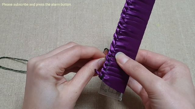 Super Easy Ribbon Flower Making Idea with Scale trick - Hand Embroidery Flower - Easy Sewing Hack смотреть онлайн