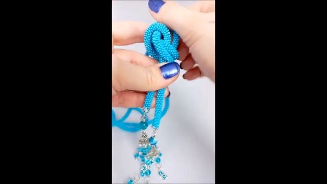 Лариат из бисера "Волна" смотреть онлайн