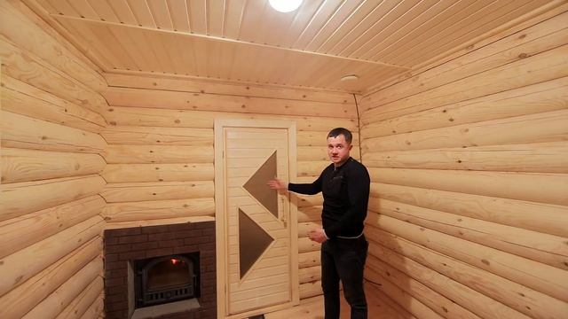 Баня из бревна 3x12 за 4 дня под ключ смотреть онлайн