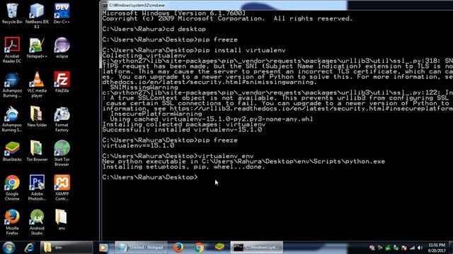 Dango Virtual environment & Django Installation смотреть онлайн
