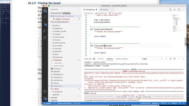 Tiny Python Projects: Ch 21 Pt 4 (Unit tests) смотреть онлайн