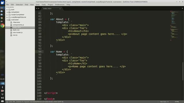 Vue.js 2 Bangla Tutorial #15 Routing with vue-router смотреть онлайн