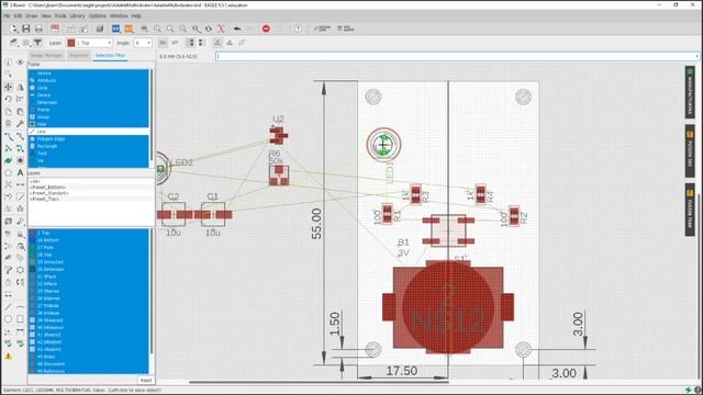 Ep17 - Eagle CAD Tutorial - PCB Move Parts смотреть онлайн