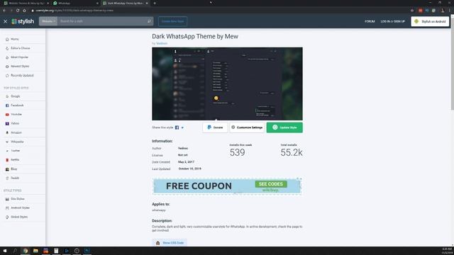 Enable DARK MODE on the Whatsapp web client смотреть онлайн