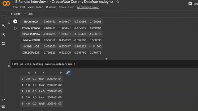 Pandas Interview 4 - Create or Use Dummy Dataframes смотреть онлайн