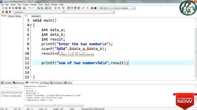 C Tutorial 3: what is print specifier | printf(), scanf() in tamil. смотреть онлайн