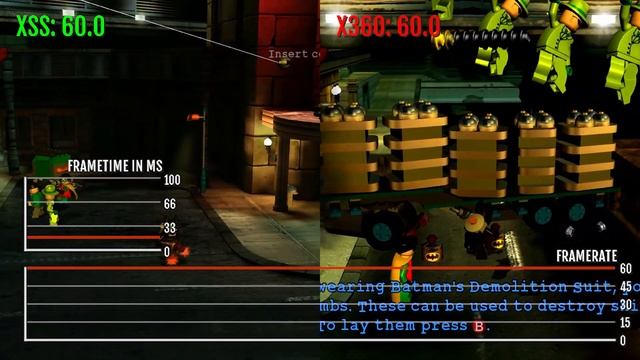 Lego Batman | Frame Rate | Xbox Series S vs. Xbox 360 смотреть онлайн