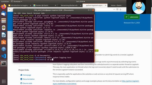 introduction to logging to ELK using python смотреть онлайн