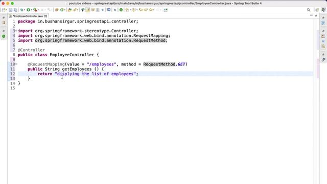 Build REST API with Spring Boot and JPA [2021] - 03 Create a Controller смотреть онлайн