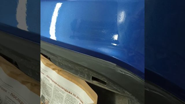 Локальная покраска переднего бампера на гранте