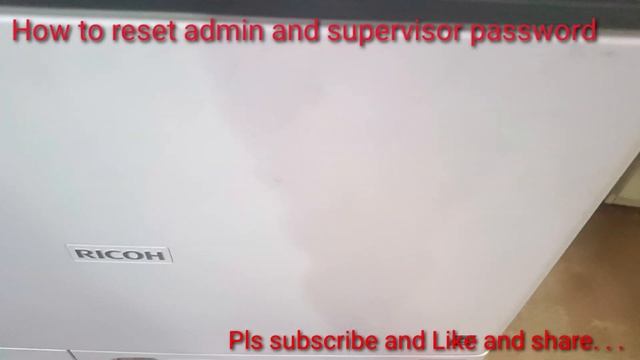 How to reset admin and supervisor password in ricoh printer смотреть онлайн