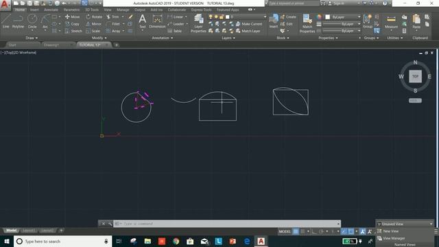 Autocad 2019 tutorial for beginners 13 Part 2 (How to draw Arc and their types with example) смотреть онлайн