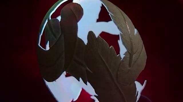 Страус перья в темном с подсветкой сбоку смотреть онлайн