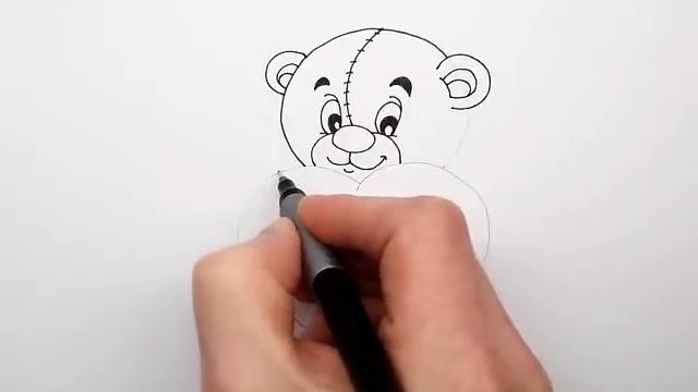 Как Нарисовать Мишку с Сердечком ❤ Рисуем картинки для Валентинки смотреть онлайн