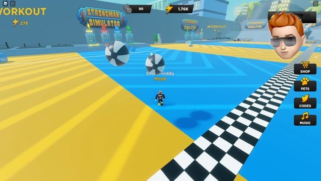 Самый СИЛЬНЫЙ КАЧОК! Новый Симулятор КАЧКА Strongman Simulator Roblox смотреть онлайн