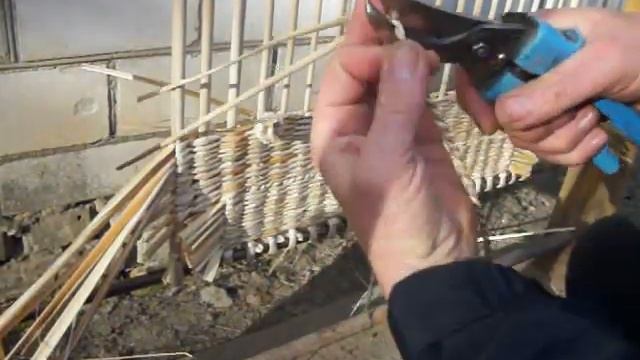 Сумка из рогоза Изготовление полотнища.Ткацкий станок. Часть 3